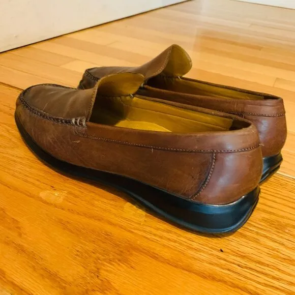 Cole Haan Mens Brown Leather Loafers Size US 10.5 M