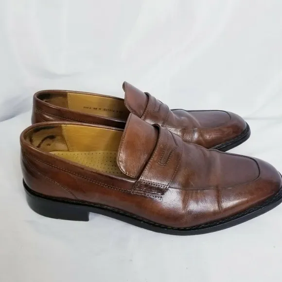 Cole Haan Mens Brown Penny Loafers Size 8.5 Medium