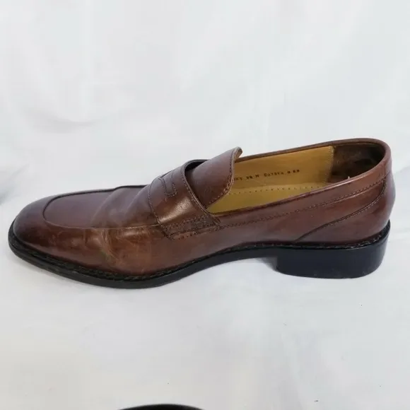 Cole Haan Mens Brown Penny Loafers Size 8.5 Medium