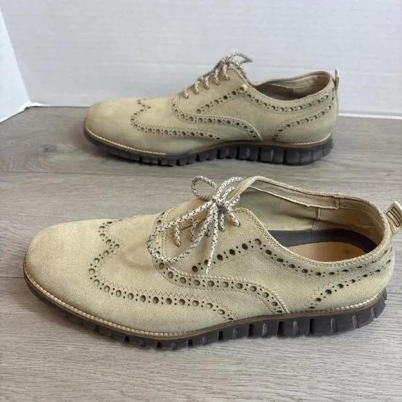 Cole Haan Men’s Zerogrand Wing Oxford Sz 10.5M Tan