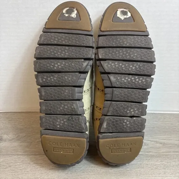 Cole Haan Men’s Zerogrand Wing Oxford Sz 10.5M Tan