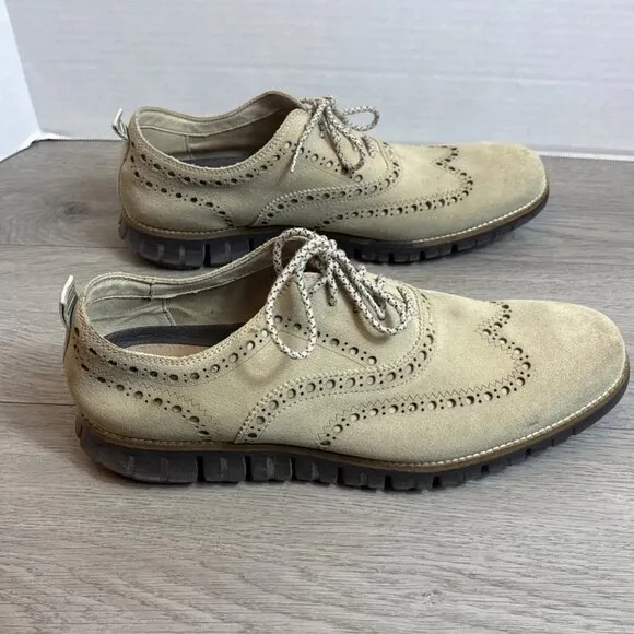 Cole Haan Men’s Zerogrand Wing Oxford Sz 10.5M Tan