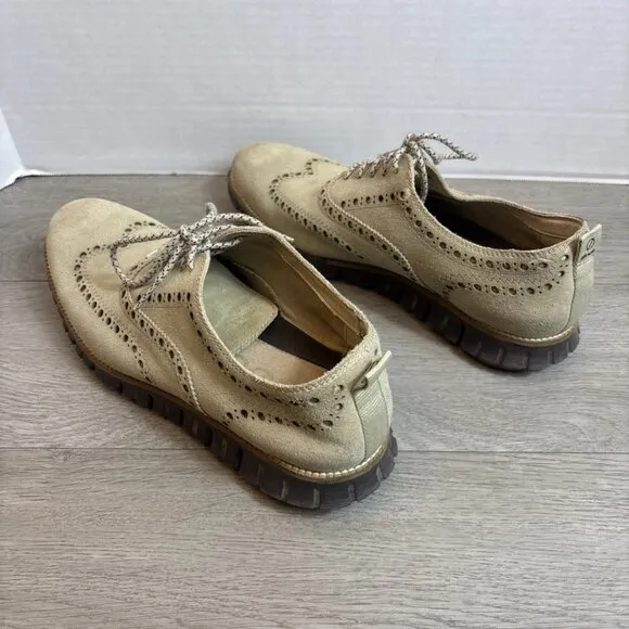 Cole Haan Men’s Zerogrand Wing Oxford Sz 10.5M Tan