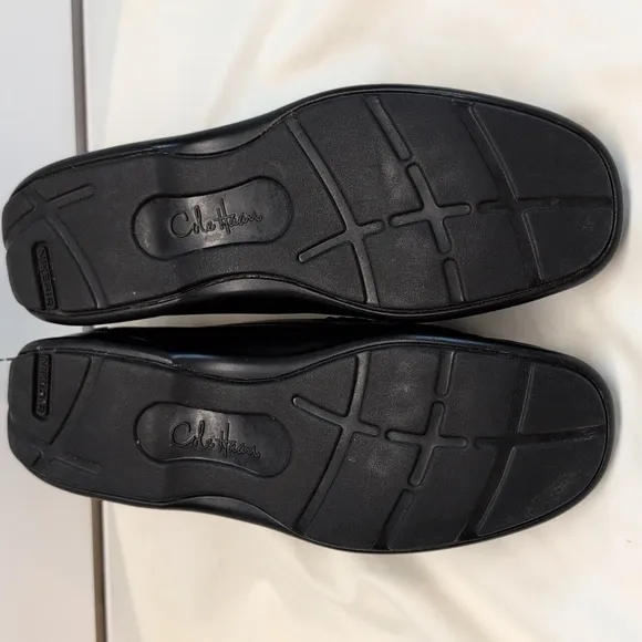 Cole Haan Nike Air Black Moc Toe Slip On Casual Loafers Driving Shoes Mens 8.5M