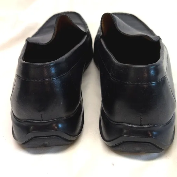 Cole Haan Nike Air Black Moc Toe Slip On Casual Loafers Driving Shoes Mens 8.5M