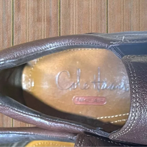 Cole Haan Nike Air Collab Genuine Leather Men's Casual Slip on Loafers Size 8