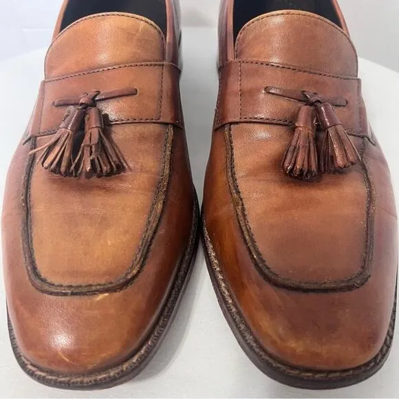 Cole Haan Nike Air Leather Slip On Business Casual Loafers Tassels Size 10