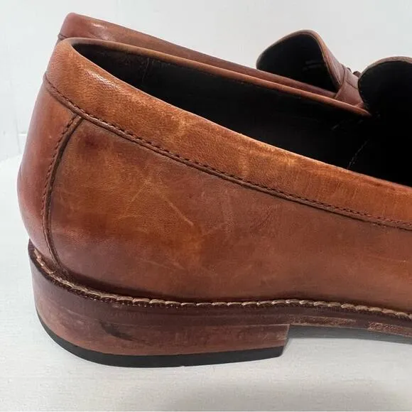 Cole Haan Nike Air Leather Slip On Business Casual Loafers Tassels Size 10