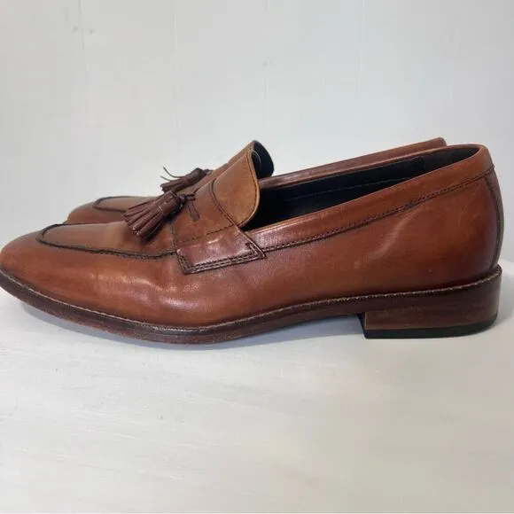 Cole Haan Nike Air Leather Slip On Business Casual Loafers Tassels Size 10