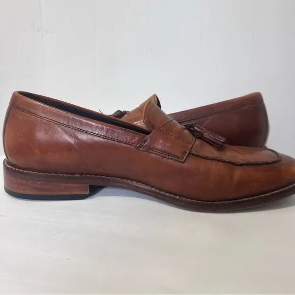 Cole Haan Nike Air Leather Slip On Business Casual Loafers Tassels Size 10