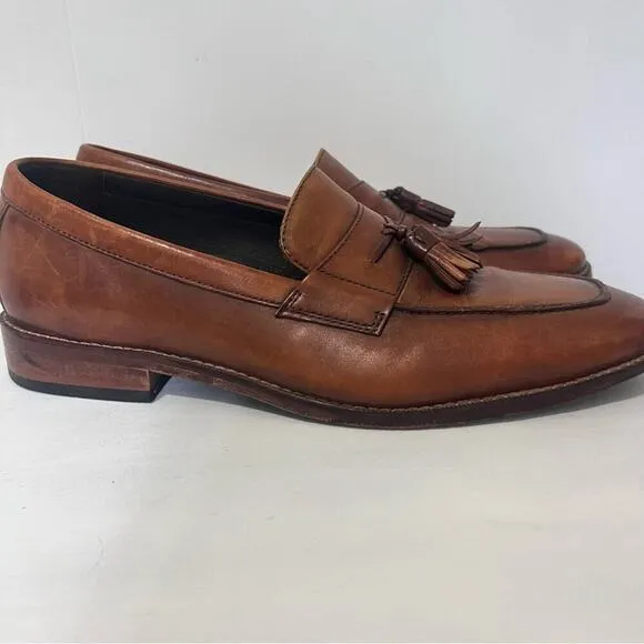 Cole Haan Nike Air Leather Slip On Business Casual Loafers Tassels Size 10