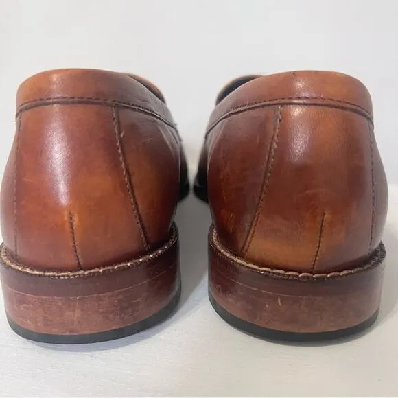 Cole Haan Nike Air Leather Slip On Business Casual Loafers Tassels Size 10