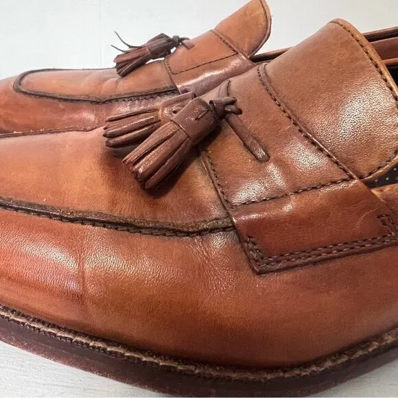 Cole Haan Nike Air Leather Slip On Business Casual Loafers Tassels Size 10