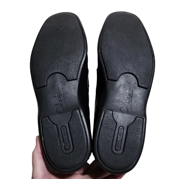 Cole Haan Nike Air Men's Black Leather Slip On Dress Loafers Size 11