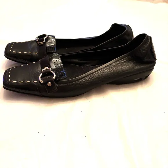 Cole Haan Nike Air Monte Moc Loafers leather flats black SZ 8 B Worn Once