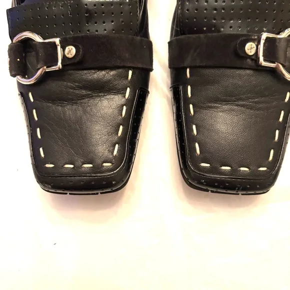 Cole Haan Nike Air Monte Moc Loafers leather flats black SZ 8 B Worn Once