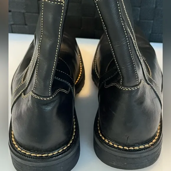 Cole Haan Nike Air Mosby Pull-On Boots Waterproof Black Nubuck Leather Men's 8M