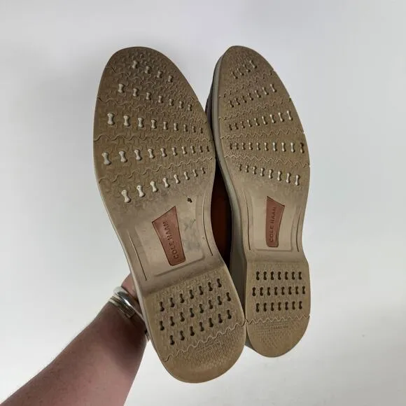 Cole Haan Osborn Grand Penny Loafers Mens 9.5 British Tan Leather Slip-On Oxford