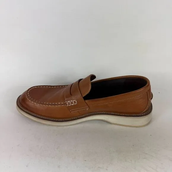 Cole Haan Osborn Grand Penny Loafers Mens 9.5 British Tan Leather Slip-On Oxford