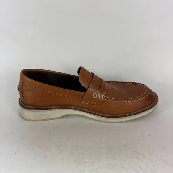 Cole Haan Osborn Grand Penny Loafers Mens 9.5 British Tan Leather Slip-On Oxford