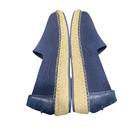 Cole Haan Pinch Grand 95 Navy Blue Knit Espadrilles Slip-On Shoes Size 9 B