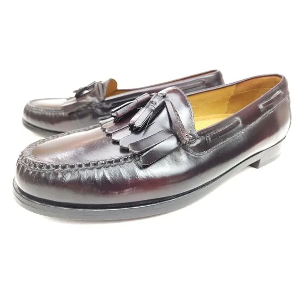 Cole Haan Pinch Shawl Bow Mens Size 11.5 D Leather Tassel Loafers C02692