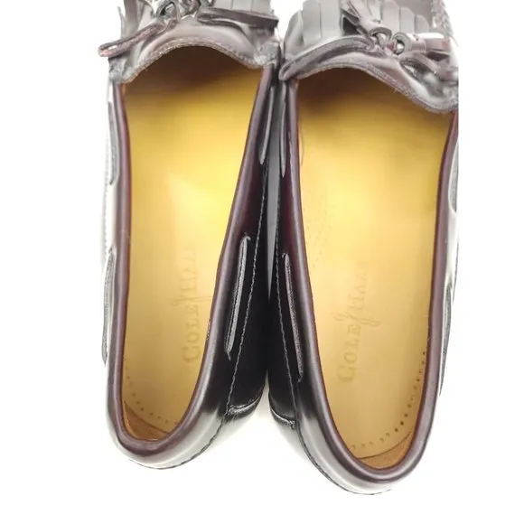 Cole Haan Pinch Shawl Bow Mens Size 11.5 D Leather Tassel Loafers C02692