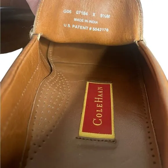 COLE HAAN Santa Barbara Slip On Loafers Brown NikeAir Sole 07184 Mens 9 1/2 M