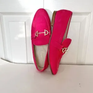 Cole Haan Series 360 Bright Berry Eco Flora Suede Slip On Flat Loafers Shoes
