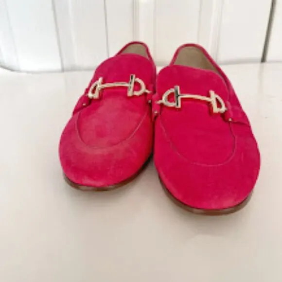 Cole Haan Series 360 Bright Berry Eco Flora Suede Slip On Flat Loafers Shoes