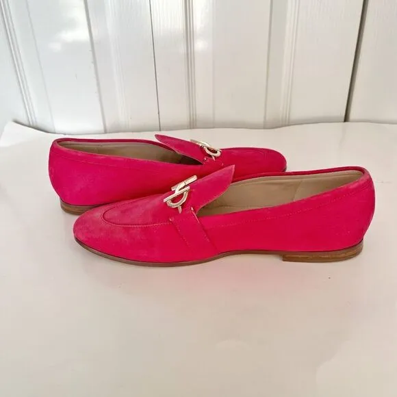 Cole Haan Series 360 Bright Berry Eco Flora Suede Slip On Flat Loafers Shoes