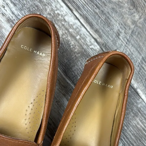 🌟COLE HAAN 🌟Women 🌟Brown Leather Loafers, Size 6.5B