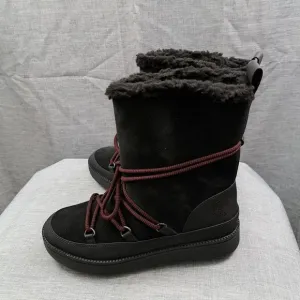 Cole Haan Women's Grand 360 Cloudfeel Waterproof Snow Boots Black Size 7.5 TO 8
