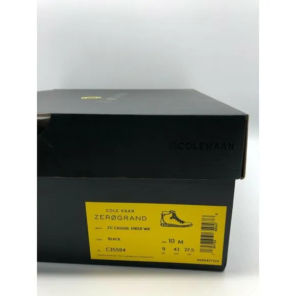Cole Haan Zerogrand Men's Causal Waterproof Leather Hiker Boots C35594 10M📦