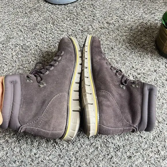 COLE HAAN ZEROGRAND WATERPROOF HIKER BOOTS Men’s Size 10 M Brown Suede Leather