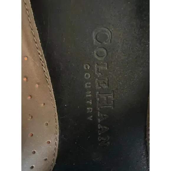 Cole Haan/Nike Air mens leather slides 11 sandel vacation resort beach