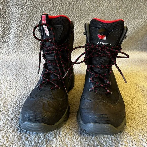 Columbia 200 Gram Boots Womens 9.5 Black TechLite Omni Grip Waterproof Omni Heat