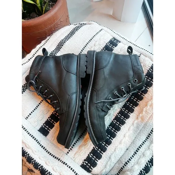 COLUMBIA Leather Chinook Waterproof Chukka Boot Sz 11.5 Black