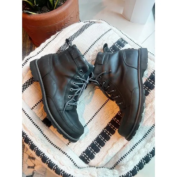 COLUMBIA Leather Chinook Waterproof Chukka Boot Sz 11.5 Black