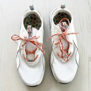 Columbia Men’s Low Breeze Sneakers White Mesh and Coral size 9.5