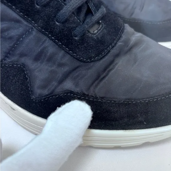 Common Projects Black Nylon Suede Cross Trainer Lace Up Sneakers Men’s Size 40