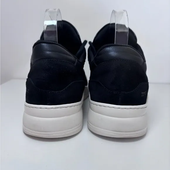 Common Projects Black Nylon Suede Cross Trainer Lace Up Sneakers Men’s Size 40