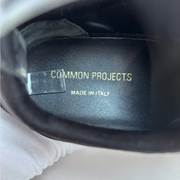 Common Projects Black Nylon Suede Cross Trainer Lace Up Sneakers Men’s Size 40