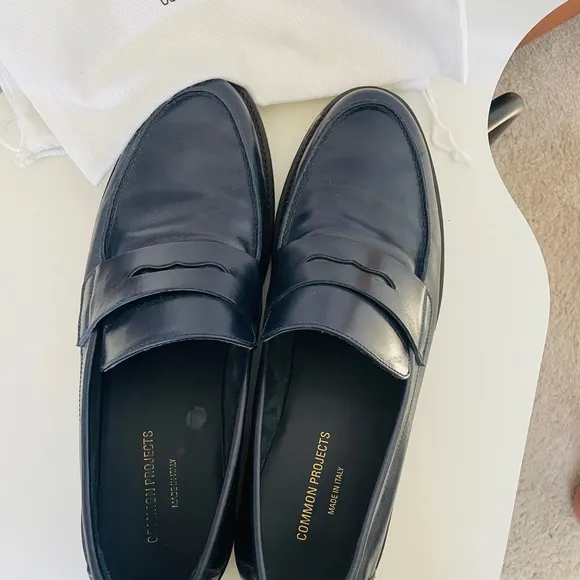 Common projects navy blue loafers MENS size 47