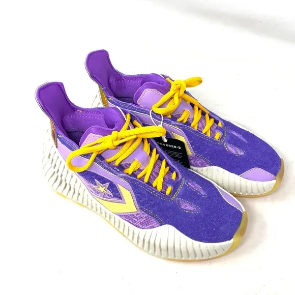 Converse BB Prototype CX Basketball Violet Mesh Suede Mid Sneakers Women A03695C