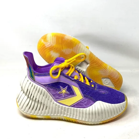 Converse BB Prototype CX Basketball Violet Mesh Suede Mid Sneakers Women A03695C