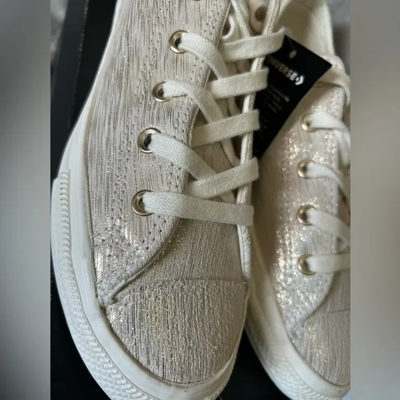 Converse Chuck Taylor All Star Lift Mesh Ivory Sneakers Youth Sz 3 Low Top
