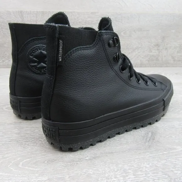 Converse Chuck Taylor AS City Trek Waterproof Boots Women's Size 7.5 Black NEW