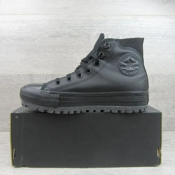 Converse Chuck Taylor AS City Trek Waterproof Boots Women's Size 7.5 Black NEW