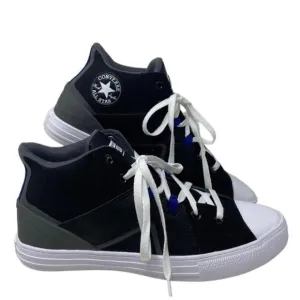Converse Chuck Taylor Flux Ultra Mid Black Mesh Leather Men’s Sneakers A00810C